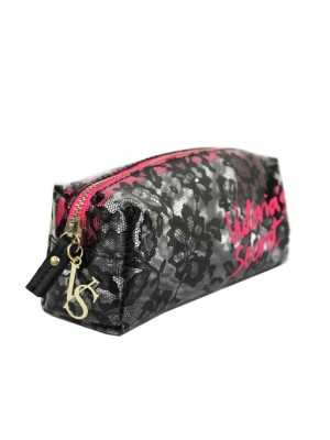 VCHB-150*VICTORIA'S SECRET LACE COSMETIC CASE (BLACK)